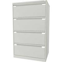 Bisley Hängeregistraturschrank, 2-bahnig 4 Schübe, DIN A4 reinweiß