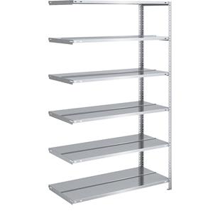 hofe Dossier-schroefstelling, verzinkt, stellinghoogte 1850 mm, dubbelzijdig, aanbouwstelling, breedte x diepte = 1000 x 600 mm