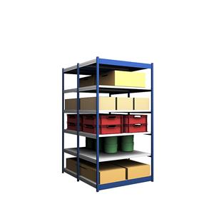 hofe Robuuste inhaakstelling, dubbelzijdig, stellinghoogte 2500 mm, blauw / verzinkt, legbordbreedte 1325 mm, basisstelling, breedte x diepte = 1325 x 800 mm
