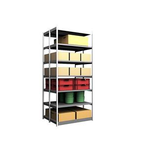 hofe Robuuste inhaakstelling, dubbelzijdig, stellinghoogte 3000 mm, lichtgrijs / verzinkt, legbordbreedte 1325 mm, basisstelling, breedte x diepte = 1325 x 500 mm