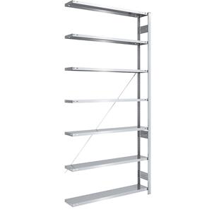 Hofe Großfach-Steckregal Höhe 3000 mm Anbauregal, Fachlast 175 kg, verzinkt