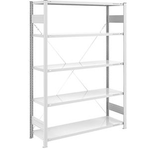 EUROKRAFTpro Grootvak-inhaakstelling, lichtgrijs RAL 7035, stellinghoogte 2000 mm, veldlast 1600 kg, basisstelling, breedte x diepte = 1300 x 500 mm