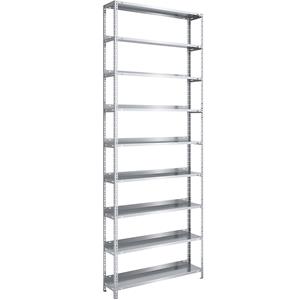 Hofe Akten-Schraubregal, verzinkt Regalhöhe 2900 mm Grundregal, Breite x Tiefe 1000 x 300 mm