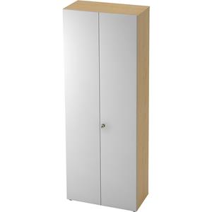 ANNY-AC - Dossierkast met akoestische achterwand, h x b x d = 2156 x 800 x 420 mm, 5 legborden, ahornhoutdecor