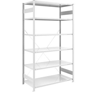 EUROKRAFTpro Grootvak-inhaakstelling, lichtgrijs RAL 7035, stellinghoogte 2500 mm, veldlast 1000 kg, basisstelling, breedte x diepte = 1300 x 800 mm