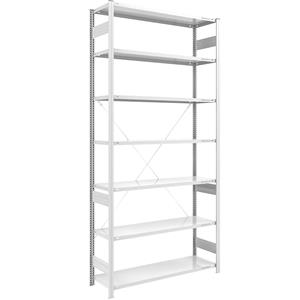 EUROKRAFTpro Grootvak-inhaakstelling, lichtgrijs RAL 7035, stellinghoogte 3000 mm, veldlast 1700 kg, basisstelling, breedte x diepte = 1300 x 500 mm