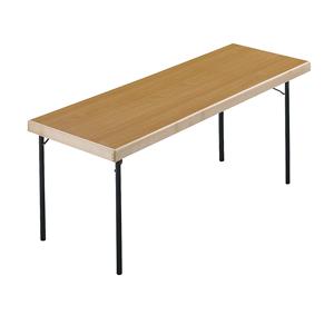 Inklapbare tafel, 4 voetsframe, 1700 x 700 mm, frame antraciet, blad beukenhoutdecor
