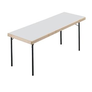 Inklapbare tafel, 4 voetsframe, 1700 x 700 mm, onderstel antraciet, tafelblad lichtgrijs