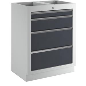 Onderkast met laden, met 4 laden, h x b x d = 910 x 680 x 460 mm