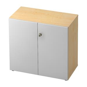 ANNY-AC - Dossierkast met akoestische achterwand, h x b x d = 748 x 800 x 420 mm, 1 legbord, ahornhoutdecor