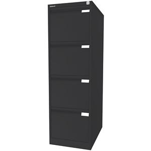 BISLEY Hangmappenkast, 1-baans, 4 laden, A4, antracietgrijs