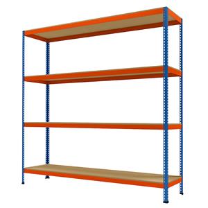 Grootvak-zwaarlaststelling, hoogte 2438 mm, totale diepte 621 mm, breedte 2450 mm