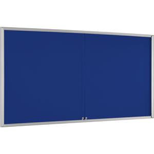 Vitrinekast BASIC, voor 24 x A4, gentiaanblauw
