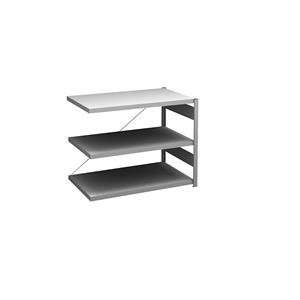 Hofe Sideboard-Steckregal, verzinkt Höhe 825 mm, 3 Böden, Anbauregal Bodentiefe 600 mm, Fachlast 140 kg