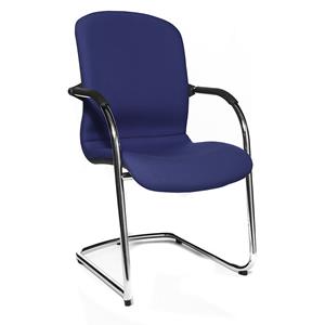topstar Besucherstuhl Open Chair | Freischwinger gepolstert | VE 2 Stk | Royalblau | Top