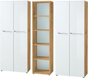 GERMANIA 3-tlg. Büro-Set MONTERIA weiß/beige