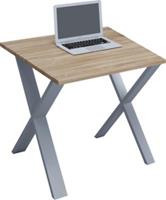 VCM Schreibtisch Computertisch Arbeitstisch Büro Möbel PC Tisch Lona X, 80 x 80 cm braun
