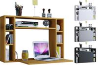 Hioshop Wandila bureau , Laptopbureau wand en 7 vakkenzwart.