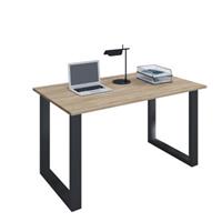 Hioshop LonaU bureau 80x50cm eik decor, zwart.