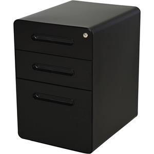 Vinsetto Aktenschrank mit Schließfach schwarz