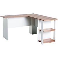 HOMCOM Eckschreibtisch braun