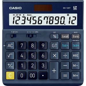 casio Bureaurekenmachine DH-12ET cijferdisplay blauw