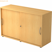 mcbuero.de Schiebetürschrank Derie 9 2 OH BxTxH 120x40x74,8cm Griff BM