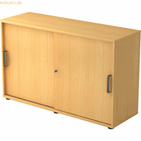 mcbuero.de Schiebetürschrank Derie 9 2 OH BxTxH 120x40x74,8cm Griff SG