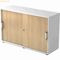 mcbuero.de Schiebetürschrank Derie 9 2 OH BxTxH 120x40x74,8cm Griff CE