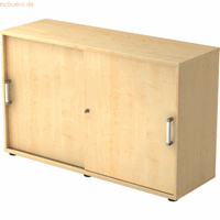 mcbuero.de Schiebetürschrank Derie 9 2 OH BxTxH 120x40x74,8cm Griff CE