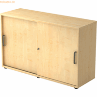 mcbuero.de Schiebetürschrank Derie 9 2 OH BxTxH 120x40x74,8cm Griff SG