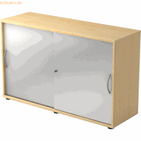 Hjh OFFICE PRO Beta 1752S, Melamine spaanplaat DIN 68765, Emissieklasse E1, Esdoorn / Zilver