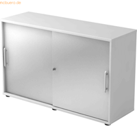 Hjh OFFICE PRO Beta 1752S, Melamine spaanplaat DIN 68765, Emissieklasse E1, Wit / zilver