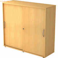 mcbuero.de Schiebetürenschrank Serie 9 3OH BxTxH 120x40x110cm Griff BM