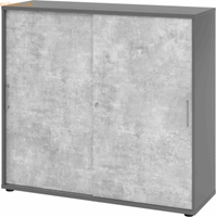 mcbuero.de Schiebetürenschrank Serie 9 3OH BxTxH 120x40x110cm Griff BS