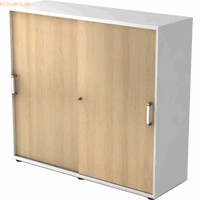 mcbuero.de Schiebetürenschrank Serie 9 3OH BxTxH 120x40x110cm Griff CE