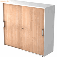 mcbuero.de Schiebetürenschrank Serie 9 3OH BxTxH 120x40x110cm Griff CE