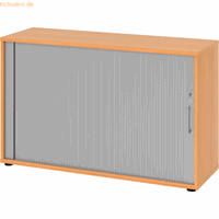 Hjh OFFICE PRO Beta 1732S, Melamine spaanplaat DIN 68765, Emissieklasse E1, Wit / zilver
