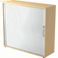 Hjh OFFICE PRO Beta 1733S, Melamine spaanplaat DIN 68765, Emissieklasse E1, Esdoorn / Zilver