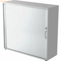 Hjh OFFICE PRO Beta 1733S, Melamine spaanplaat DIN 68765, Emissieklasse E1, Grijs / Zilver