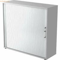 Hjh OFFICE PRO Beta 1733S, Melamine spaanplaat DIN 68765, Emissieklasse E1, Grijs / Zilver