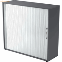 Hjh OFFICE PRO Beta 1733S, Melamine spaanplaat DIN 68765, Emissieklasse E1, Grafiet / Zilver