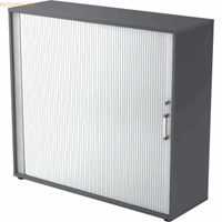 Hjh OFFICE PRO Beta 1733S, Melamine spaanplaat DIN 68765, Emissieklasse E1, Grafiet / Zilver