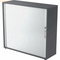 Hjh OFFICE PRO Beta 1733S, Melamine spaanplaat DIN 68765, Emissieklasse E1, Grafiet / Zilver