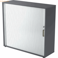 Hjh OFFICE PRO Beta 1733S, Melamine spaanplaat DIN 68765, Emissieklasse E1, Grafiet / Zilver