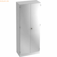 Hjh OFFICE PRO Signa K 6100 SG, Melamine spaanplaat DIN 68765, Emissieklasse E1, Wit / zilver