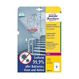 averyzweckform Avery Zweckform Etiketten antimikrobiell 210x148mm permanent transpare