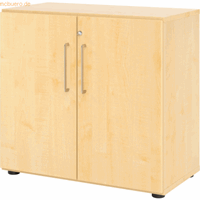 mcbuero.de Schrank Serie 9 2OH BxTxH 80x42x74,8cm Griff BS Ahorn