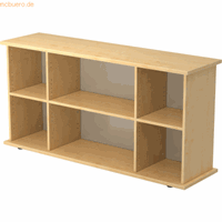 Hjh OFFICE PRO Kapa SB | Dressoir | open, Melamine spaanplaat DIN 68765, Emissieklasse E1, Esdoorn