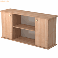 mcbuero.de Sideboard SB 2OH 2 Türen BxTxH 166,1x44,8x84cm Griff SG Nus